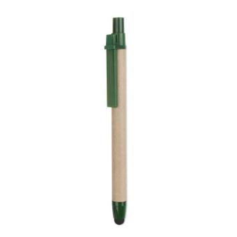 RECYTOUCH Kugelschreiber mit Stylus Grün