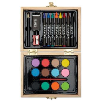 BEAU Painting set in wooden box Timber