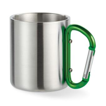 TRUMBO Metal mug & carabiner handle Green