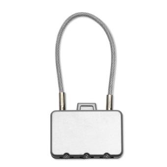 THREECODE Security lock Flat silver