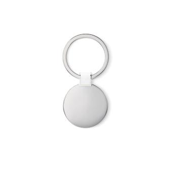 ROUNDY Round shaped key ring White