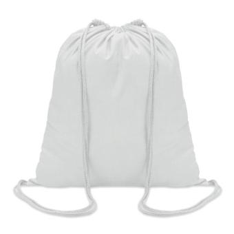 COLORED 100gr/m² cotton drawstring bag White