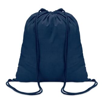 COLORED 100gr/m² cotton drawstring bag Aztec blue