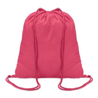 COLORED 100gr/m² cotton drawstring bag Fuchsia