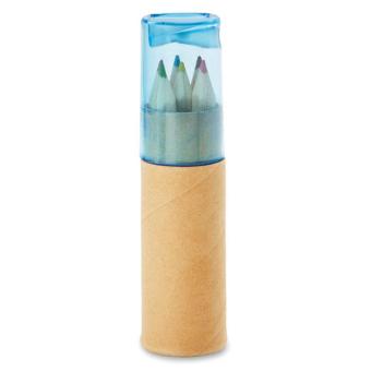 PETIT LAMBUT 6 coloured pencils Transparent blue