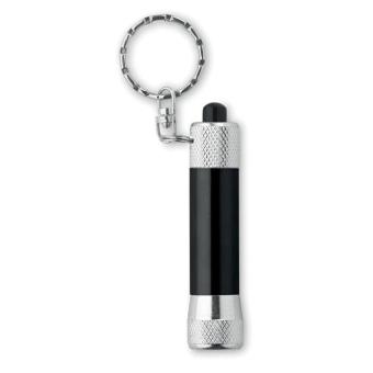 ARIZO Schlüsselring Mini-Leuchte Schwarz