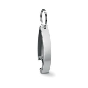 COLOUR TWICES Key ring bottle opener Silver
