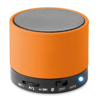 ROUND BASS Wireless Lautsprecher, rund Orange