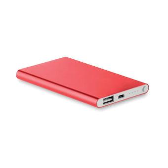 POWERFLAT Powerbank 4000 mAh Rot