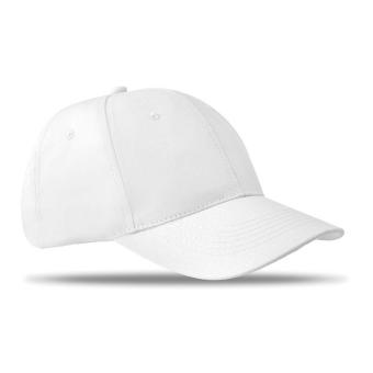 BASIE 6 panels baseball cap White