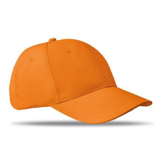 BASIE 6 panels baseball cap Orange