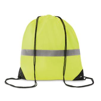 Drawstring reflective stripe Neon yellow