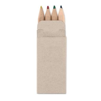 PETIT ABIGAIL 4 mini coloured pencils Fawn