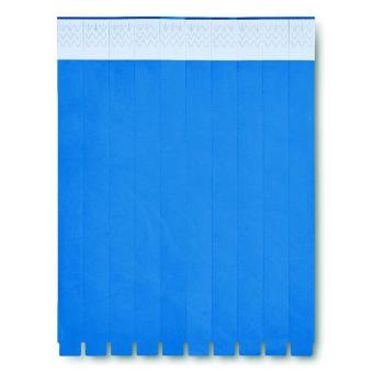  TYVEK One sheet of 10 wristbands Bright royal
