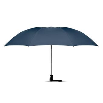 DUNDEE FOLDABLE Reversibler Regenschirm Blau