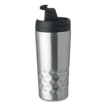 TAMPAS Double wall travel cup 280 ml Flat silver
