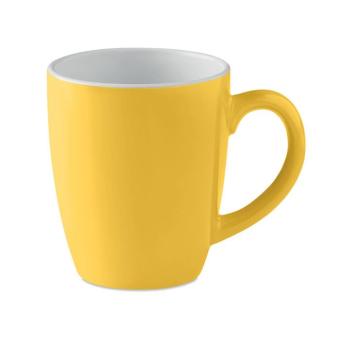 COLOUR TRENT Ceramic coloured mug 290 ml Yellow