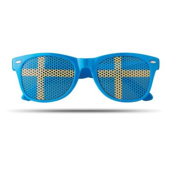 FLAG FUN Fan Sonnenbrille Blau