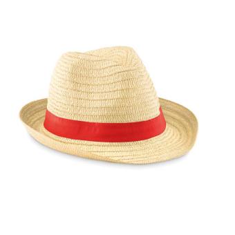BOOGIE Paper straw hat Red