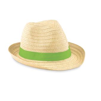 BOOGIE Paper straw hat Lime