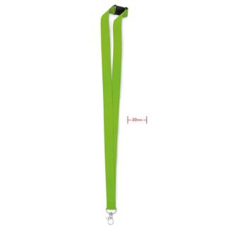 PANY Lanyard with metal hook 20 mm Lime