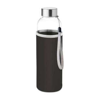 UTAH GLASS Trinkflasche Glas 500 ml Schwarz