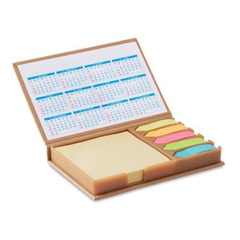 MEMOCALENDAR Notizzettelhalter mit Kalender Beige