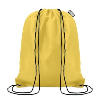 SHOOPPET 190T RPET drawstring bag Yellow