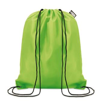 SHOOPPET 190T RPET drawstring bag Lime