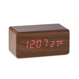 BUENOS AIRES CHARGER Weather station with charger5W Timber