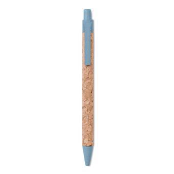 MONTADO Cork/ Wheat Straw/ABS ball pen Aztec blue
