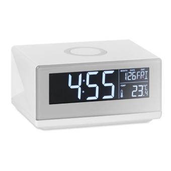 SKY WIRELESS LED clock & wireless charger5W White
