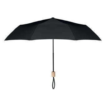 TRALEE 21 inch RPET foldable umbrella Black