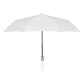 TRALEE 21 inch RPET foldable umbrella White