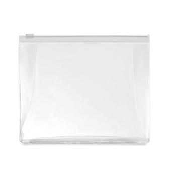 COSMOBAG Cosmetic pouch with zipper Transparent white