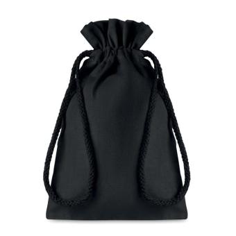 TASKE SMALL Small Cotton draw cord bag Black
