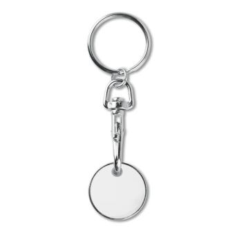 TOKENRING Key ring token (€uro token) White