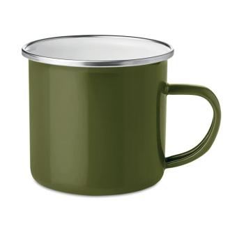 PLATEADO Metal mug with enamel layer Green