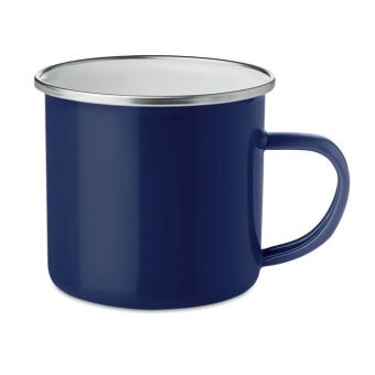 PLATEADO Metal mug with enamel layer Aztec blue