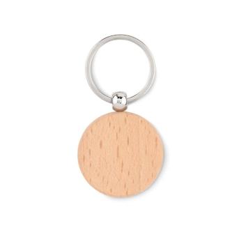TOTY WOOD Round wooden key ring Timber