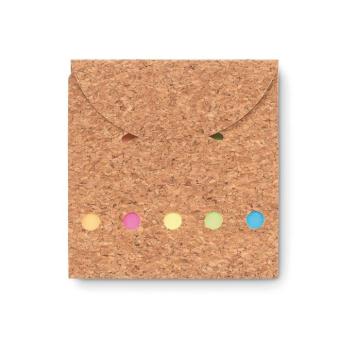 FOLDCORK Cork sticky note memo pad Fawn