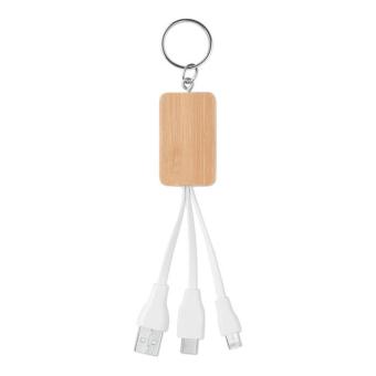 CLAUER Bamboo 3-in-1 cable Timber