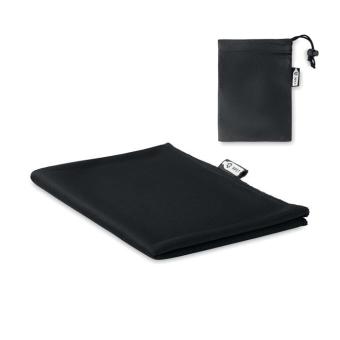 TUKO RPET RPET sports towel and pouch Black