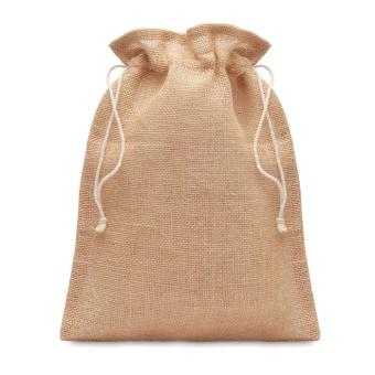 JUTE SMALL Kleine Jute Tasche 14x22 cm Beige