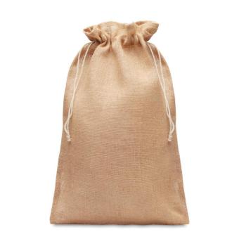 JUTE LARGE Large jute gift bag 30x47 cm Fawn