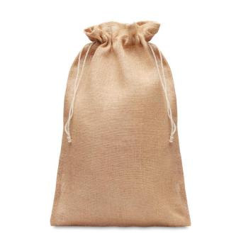 JUTE LARGE Große Jute Tasche 30x47 cm Beige