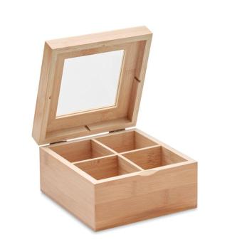 CAMPO TEA Bamboo tea box Timber