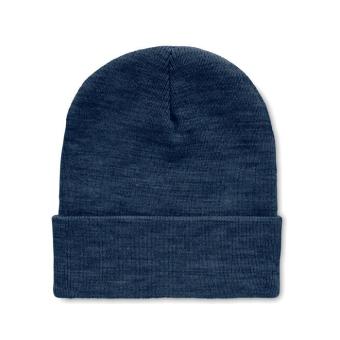 POLO RPET Beanie in RPET with cuff Aztec blue
