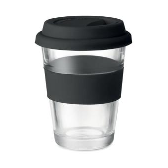 ASTOGLASS Glas Becher 350 ml Schwarz