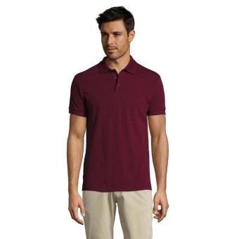 PRIME MEN POLO 200gr, burgundy Burgundy | L